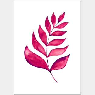 Simple branch - magenta Posters and Art
